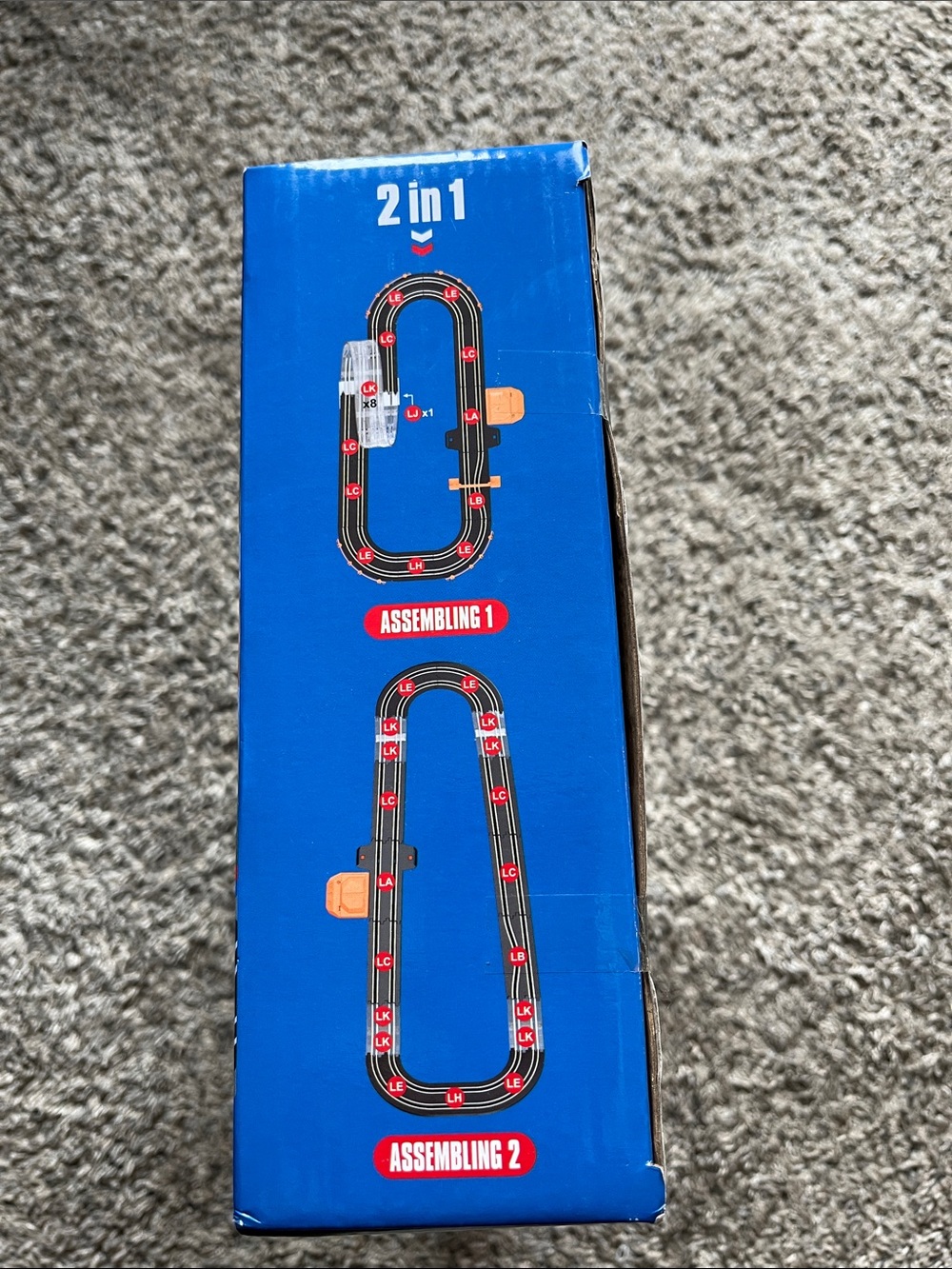 2-in-1 Track Master Racing Set - Blue & Yellow - Picture 2 of 5